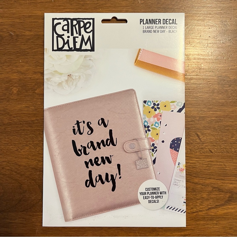 Black Planner Decal